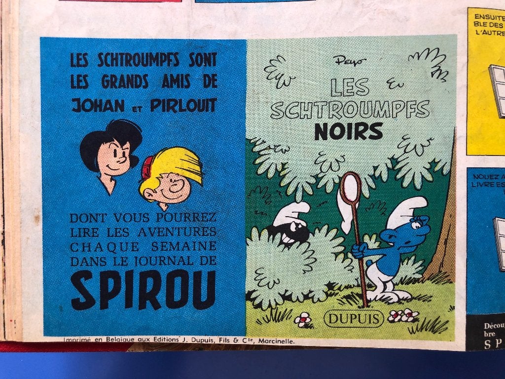Spirou 1959 - Reliure amateur en très bon état Noël, Enlèvement, Utilisé, Plusieurs BD, Franquin Morris Peyo Roba Tillieux Mitacq …