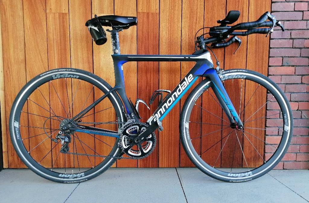 Triatlon fiets, 28 inch, Carbon, Velgrem, 49 tot 53 cm