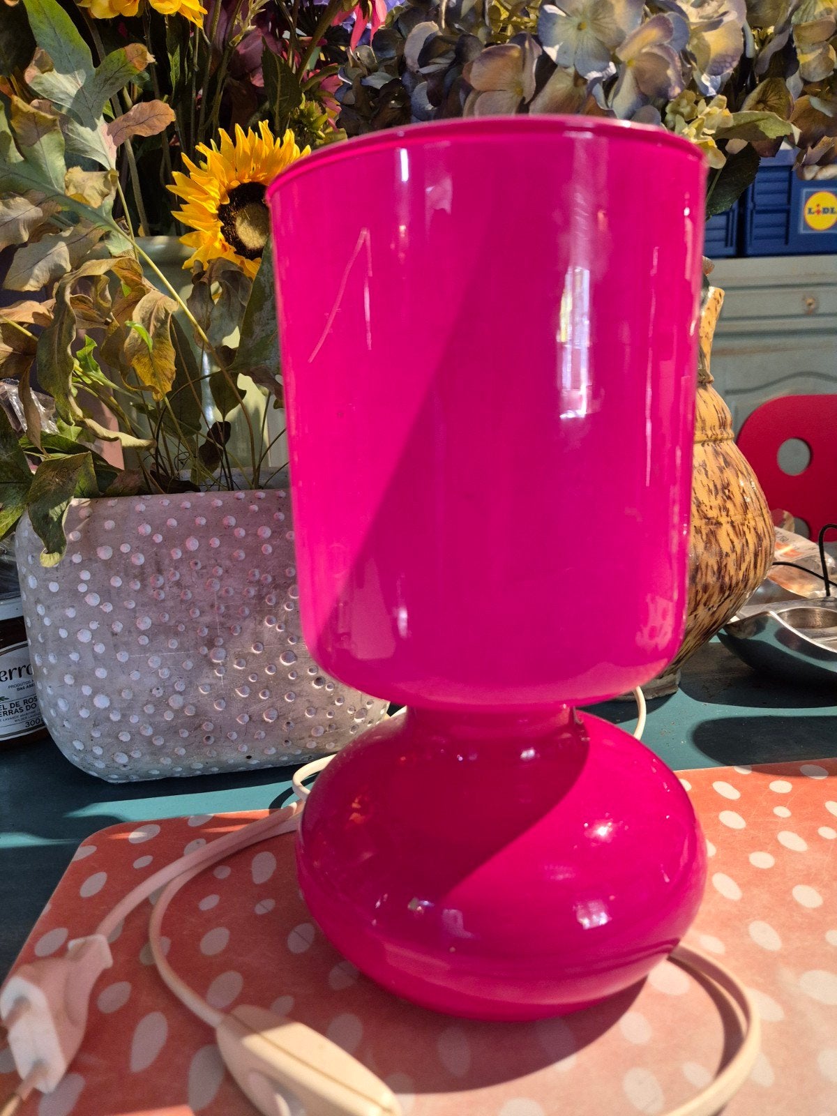 vintage Ikea lampje felroze, Ophalen, IKEA, Vintage