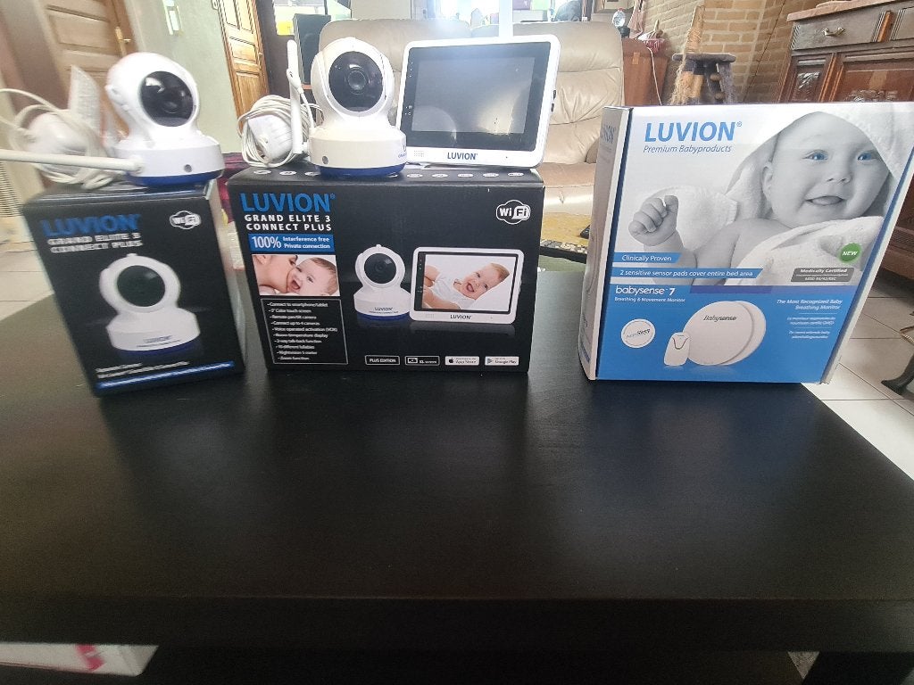 Luvion Grand Elite 3 Connect Plus + Babysense 7 Set, Kinderen en Baby's, Ophalen of Verzenden, Zo goed als nieuw, Camera
