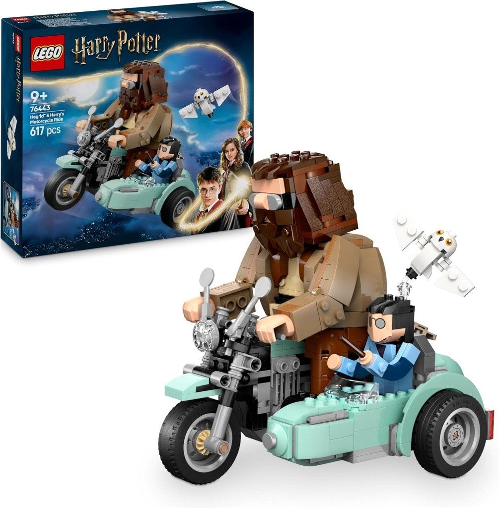 Neuf - Lego La balade en moto de Hagrid et Harry (76443), Envoi, Complet, Lego, Ninjago