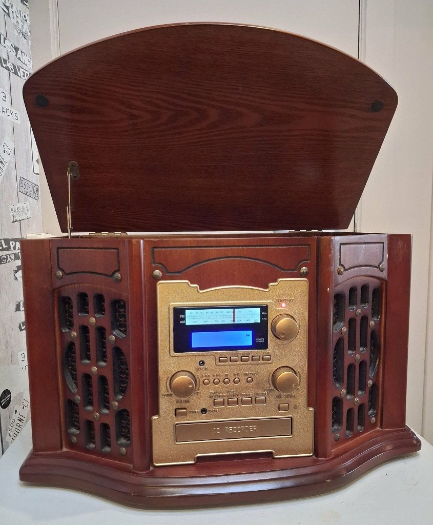 Inovalley RETRO11 (Model E-6911) – Retro Hifi set, Audio, Tv en Foto, Ophalen, Zo goed als nieuw, Cassettedeck, Microset
