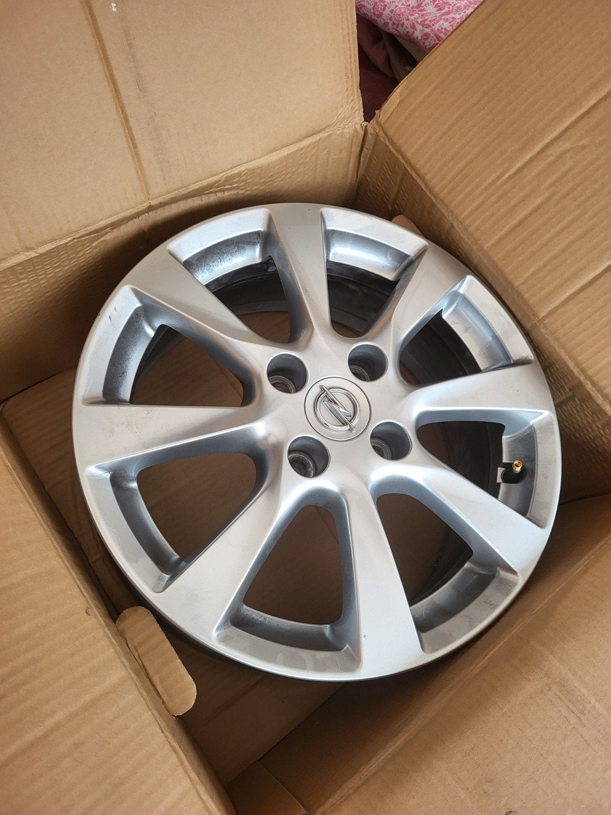 4 nieuwe aluminium velgen opel, Enlèvement, Jante(s)