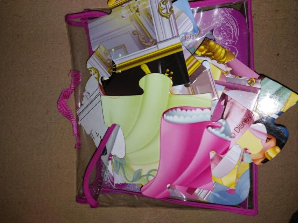 Kleurplaat puzzel Prinses, Ophalen
