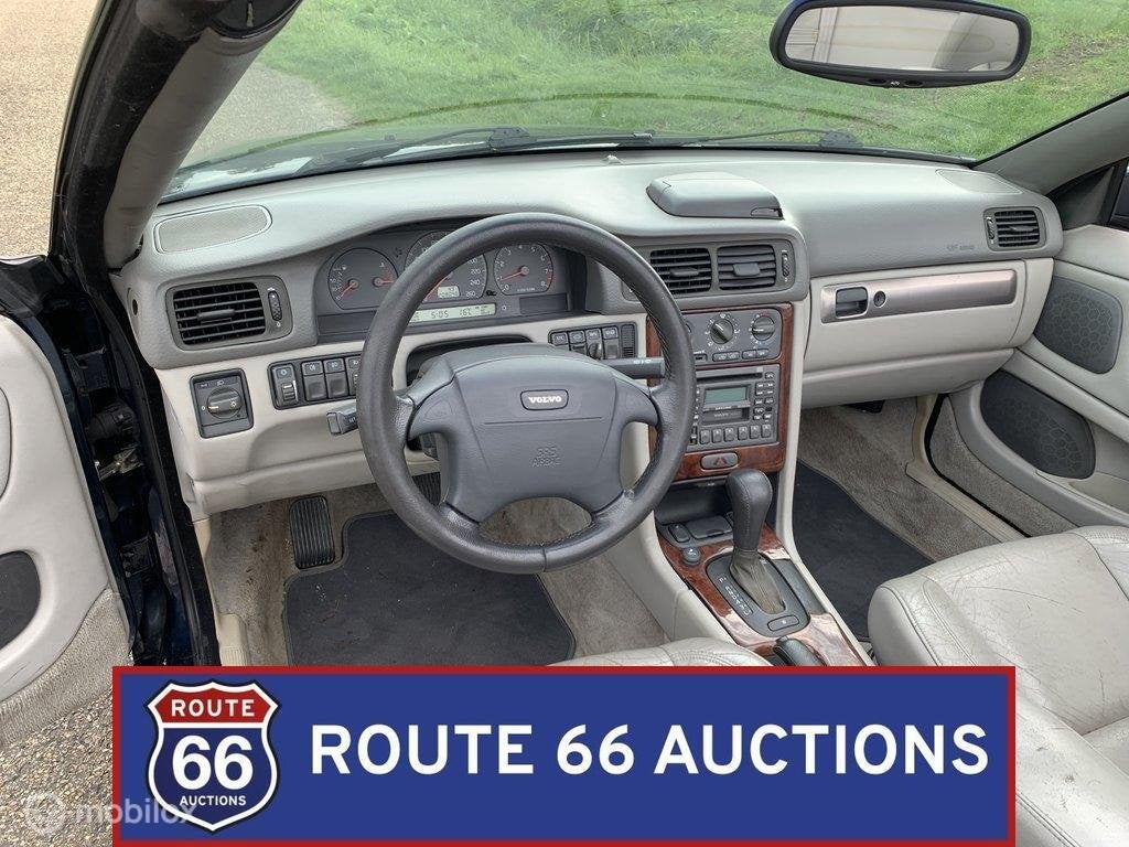 Volvo C70 2.4 T | 2001 | Route 66 Auctions, Auto's, Zwart, Bedrijf, Handgeschakeld, Overige carrosserie