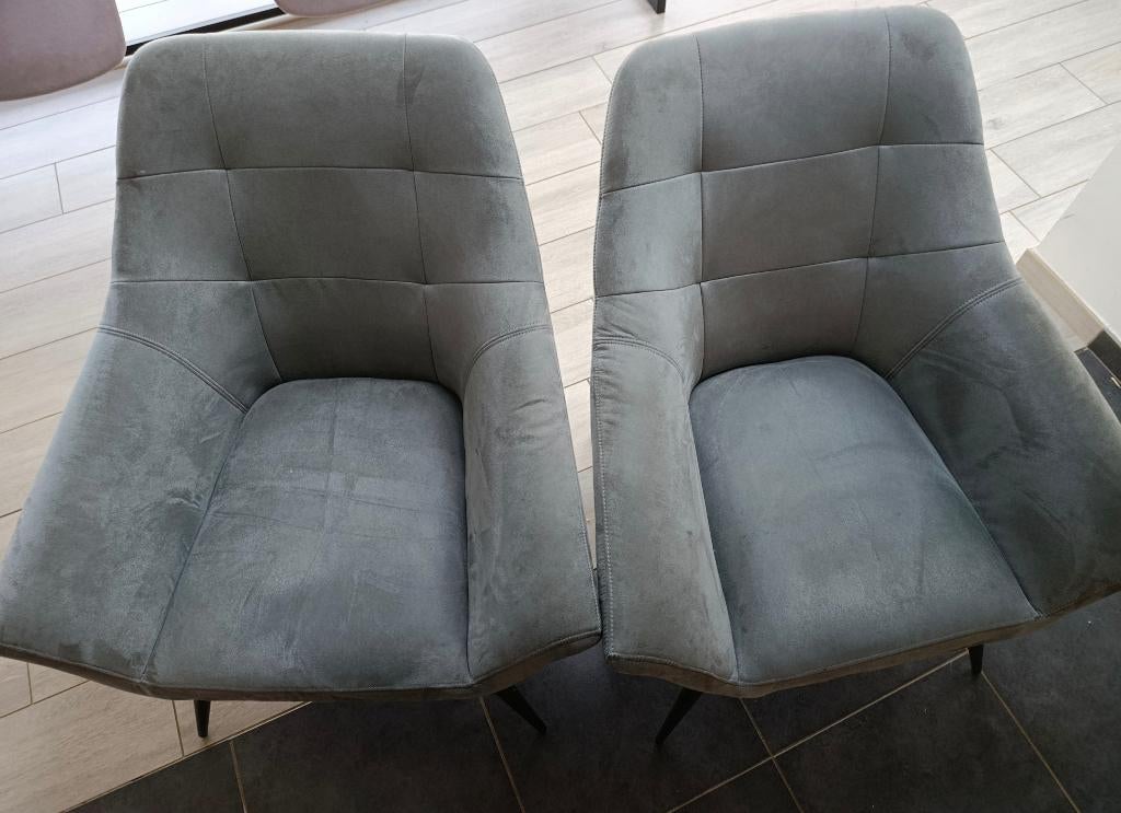 A vendre 2 fauteuils gris, Maison & Meubles, Enlèvement, Utilisé, Moins de 75 cm, 50 à 75 cm
