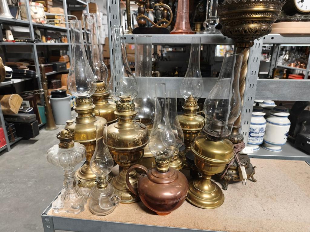 Lot olielampen, Antiek en Kunst, Antiek | Verlichting, Ophalen