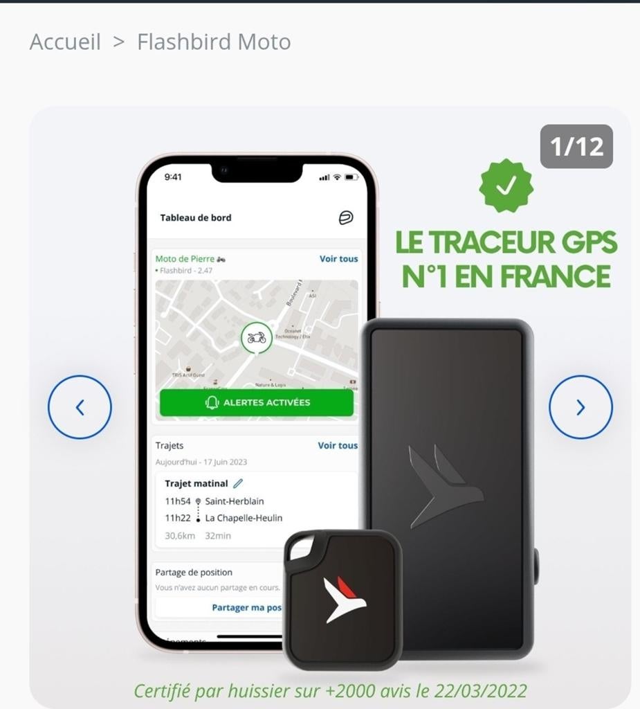 Traceur moto flashbird, Motos, Enlèvement ou Envoi