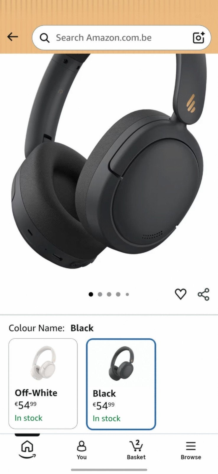 Koptelefoon Edifier W800BT Pro Active Noise Cancelling, Audio, Tv en Foto, Hoofdtelefoons, Ophalen of Verzenden, On-ear, Noise cancelling
