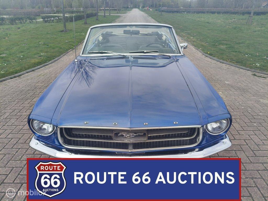 Ford Mustang Cabriolet | 1967 | Route 66 Auctions, Auto's, Zwart, Bedrijf, Handgeschakeld, Overige carrosserie
