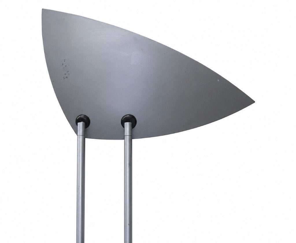 Minimalistische metalen uplighter vloerlamp - Vintage design, Ophalen, Gebruikt, Metaal