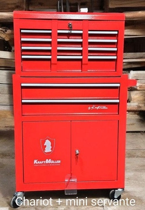 Armoire métallique à tiroirs vides KRAFTMULLER, Bricolage & Construction, Établis, Enlèvement