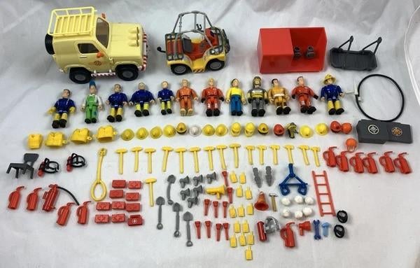 Brandweerman Sam Set Venus 4x4 Jeep Quad Figuren Toebehoren, Verzenden, Zo goed als nieuw
