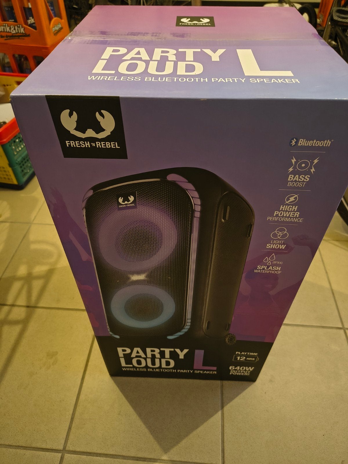 Fresh 'n Rebel party loud large 640w bluetooth partyspeaker, Ophalen, Nieuw