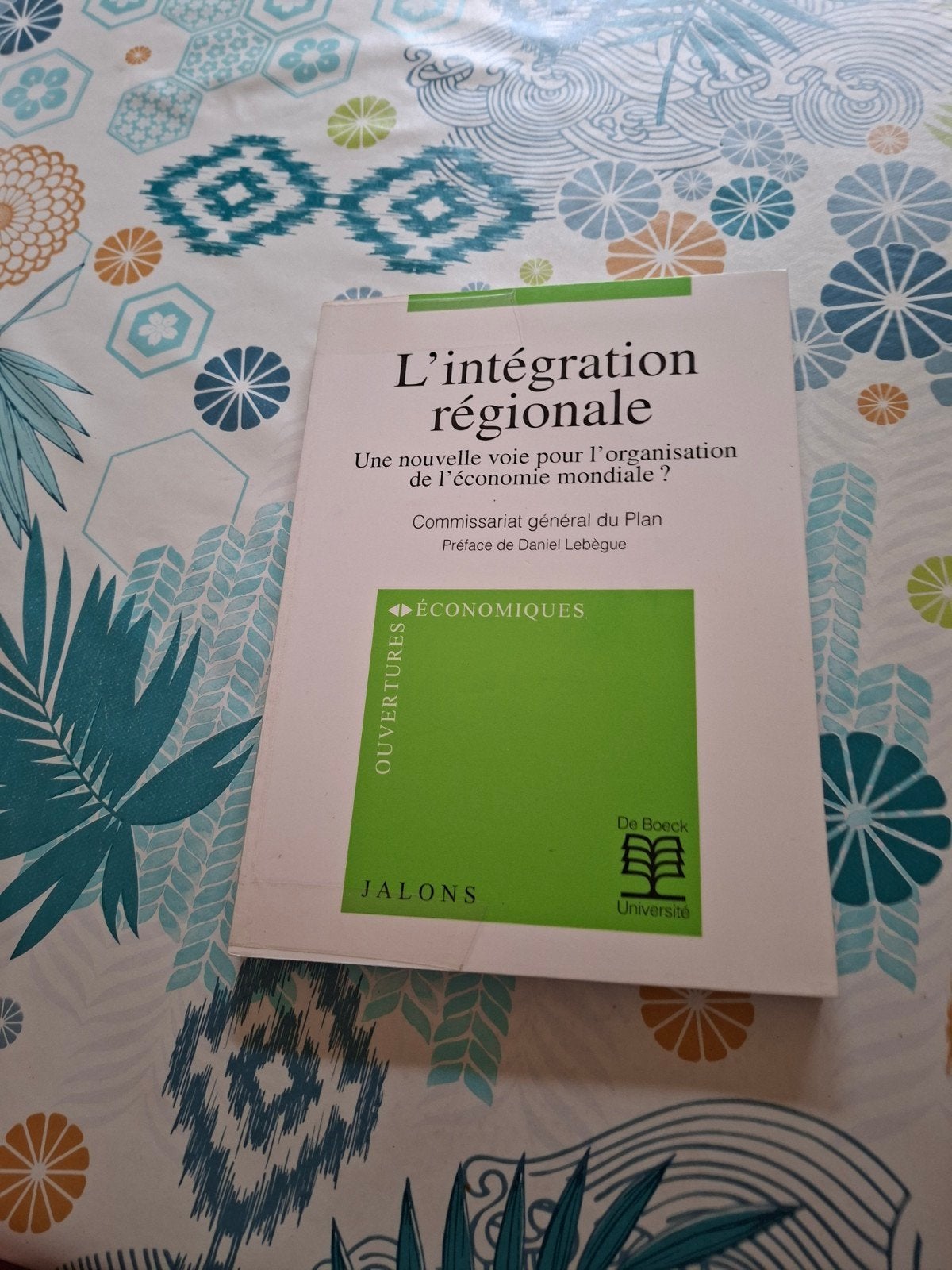 L'intégration régionale. D. Lebègue., Enlèvement ou Envoi