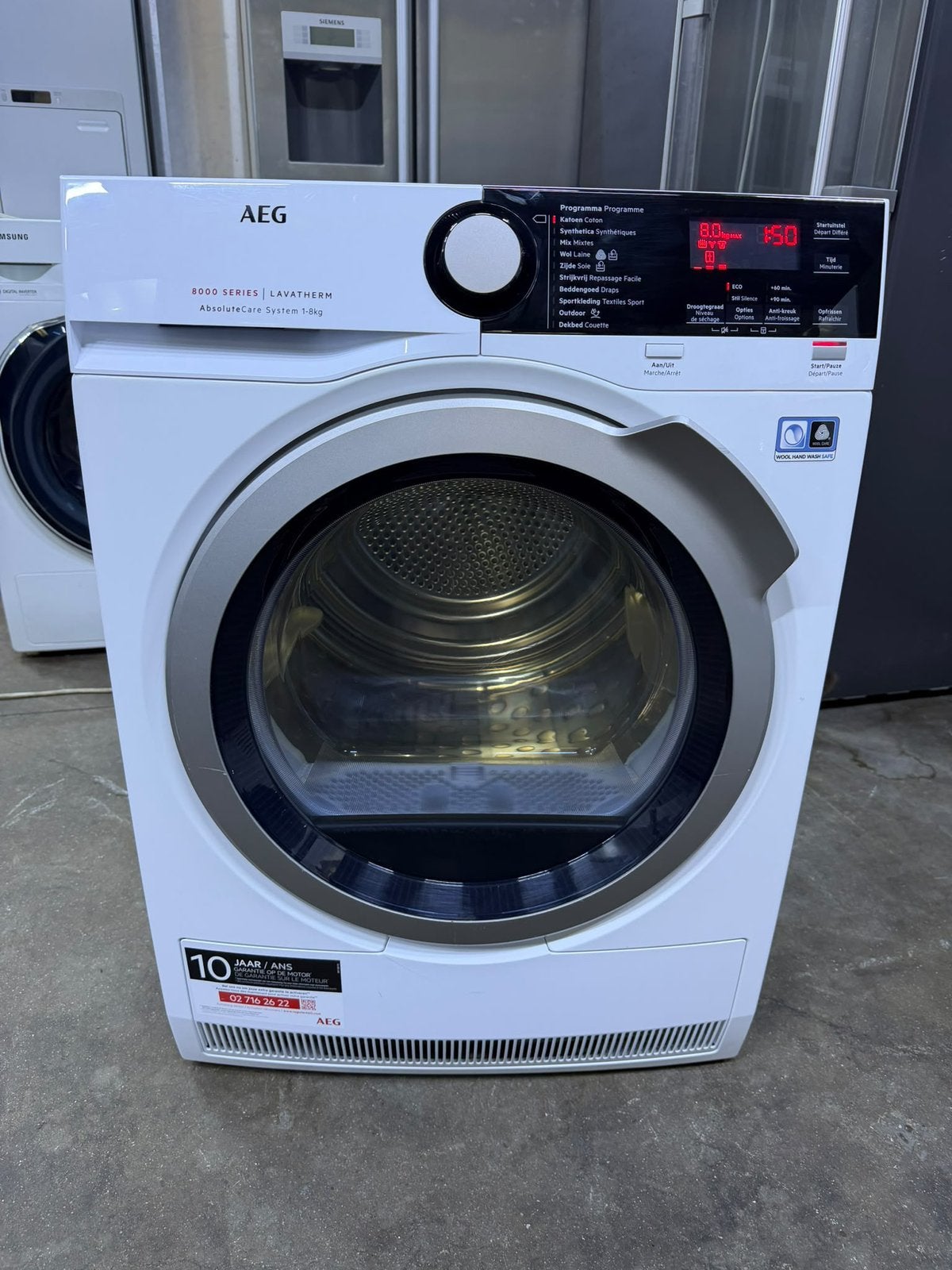 Droogkast Aeg A+++ 8 kg met GARANTIE, Ophalen, Zo goed als nieuw