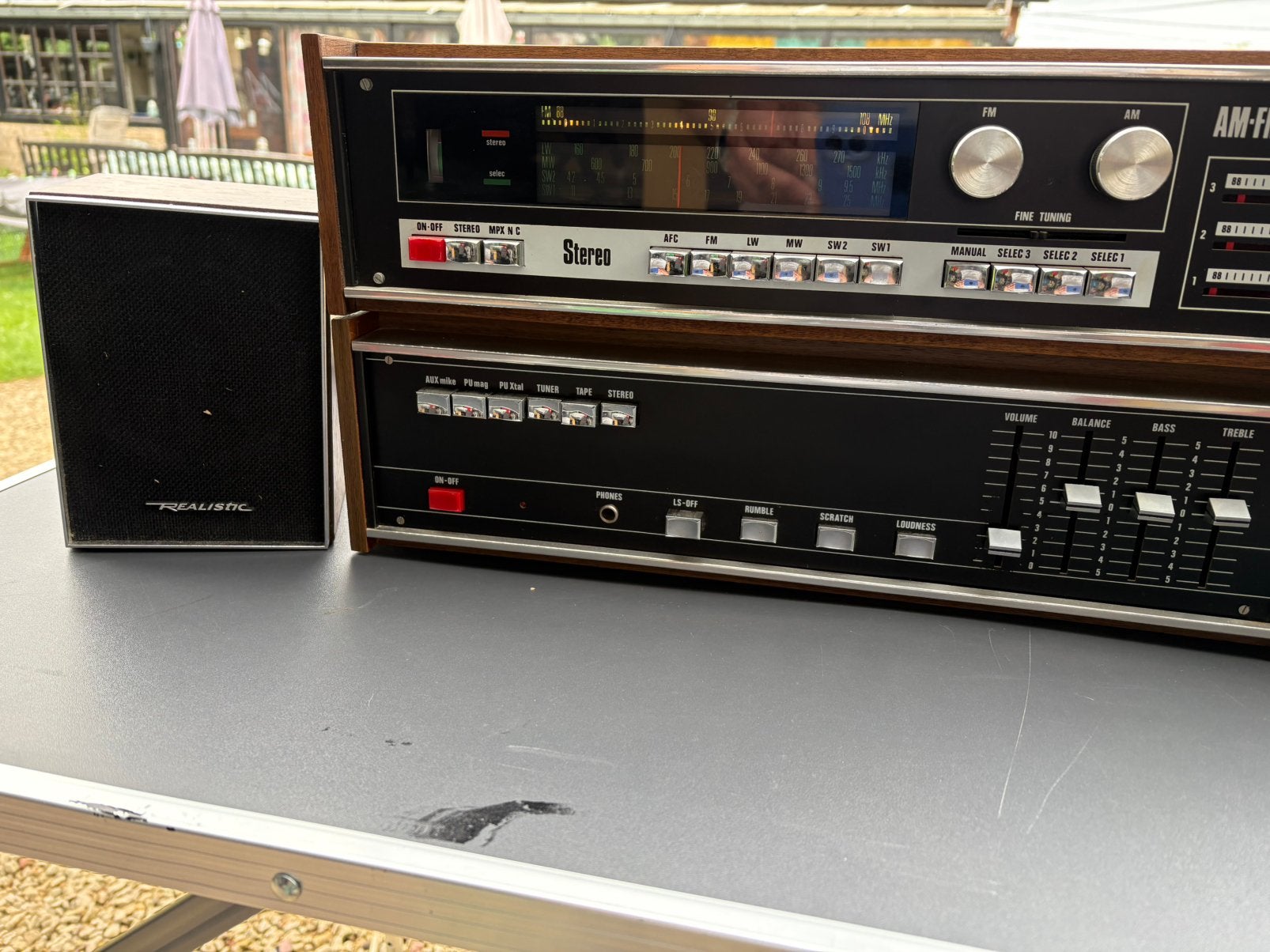 HIFI VINTAGE AMPLI ET TUNER + HP  SET IMPECCABLE, Autres marques, Micro chaîne, Comme neuf, Enlèvement