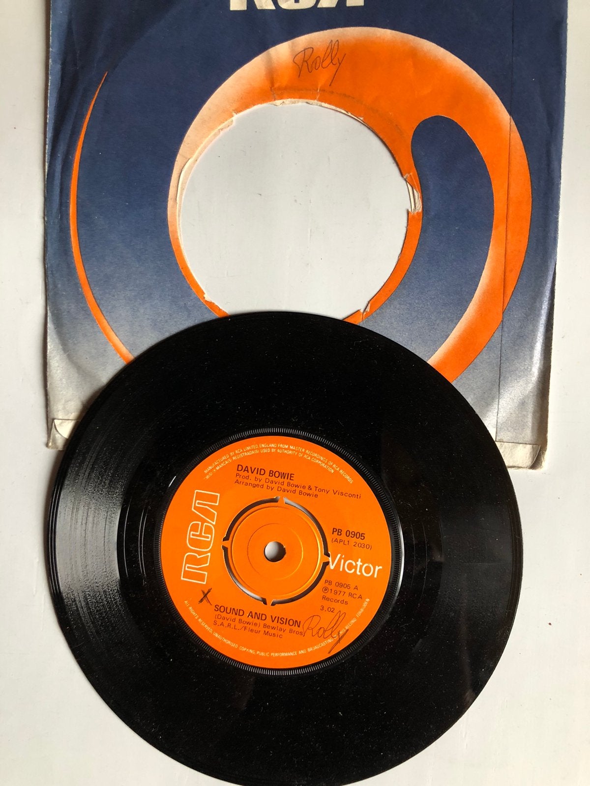David Bowie : son et vision (1977), Envoi, Comme neuf