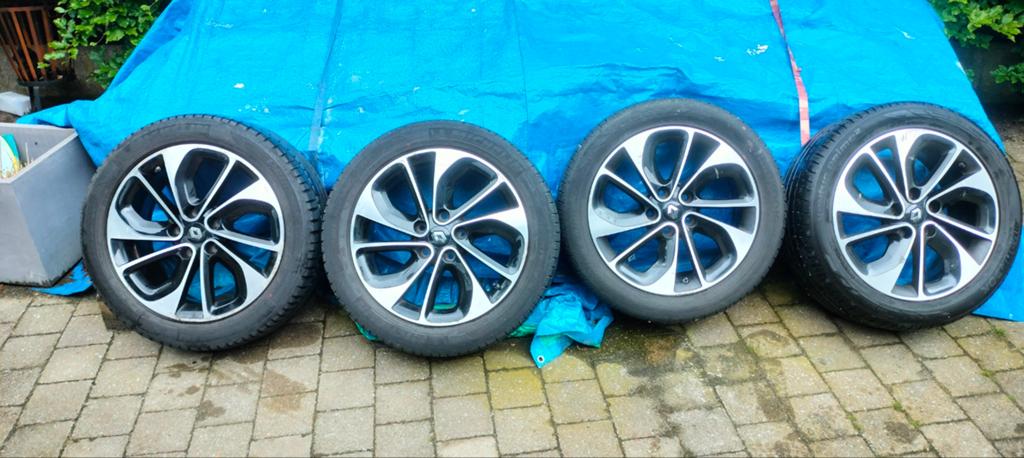 Originele Renault 17 inch aluminium velgen, Ophalen, 17 inch, Band(en)