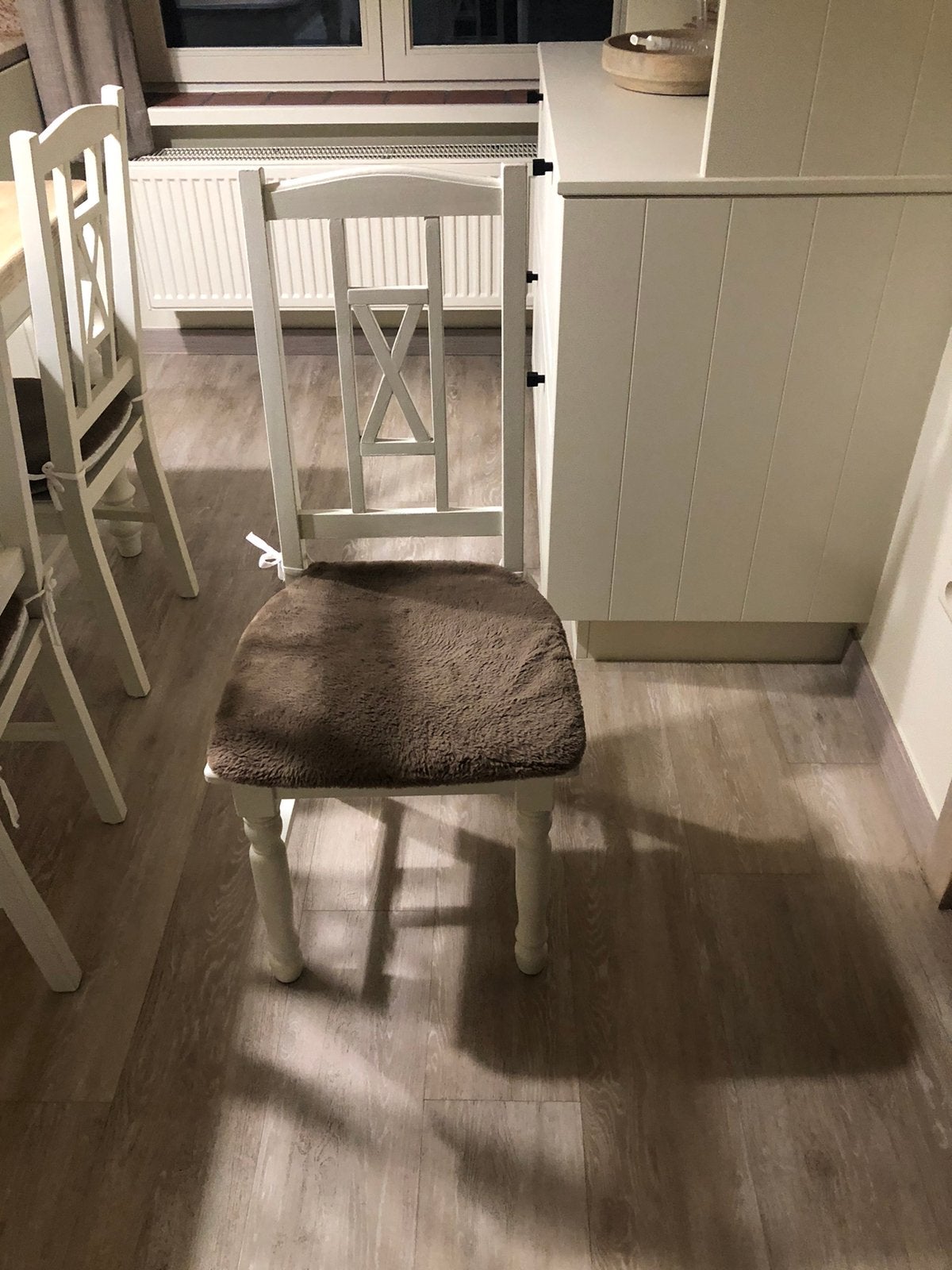 Keukenstoelen 5 creme kleurig, Huis en Inrichting, Ophalen, Gebruikt, Vijf, Zes of meer stoelen