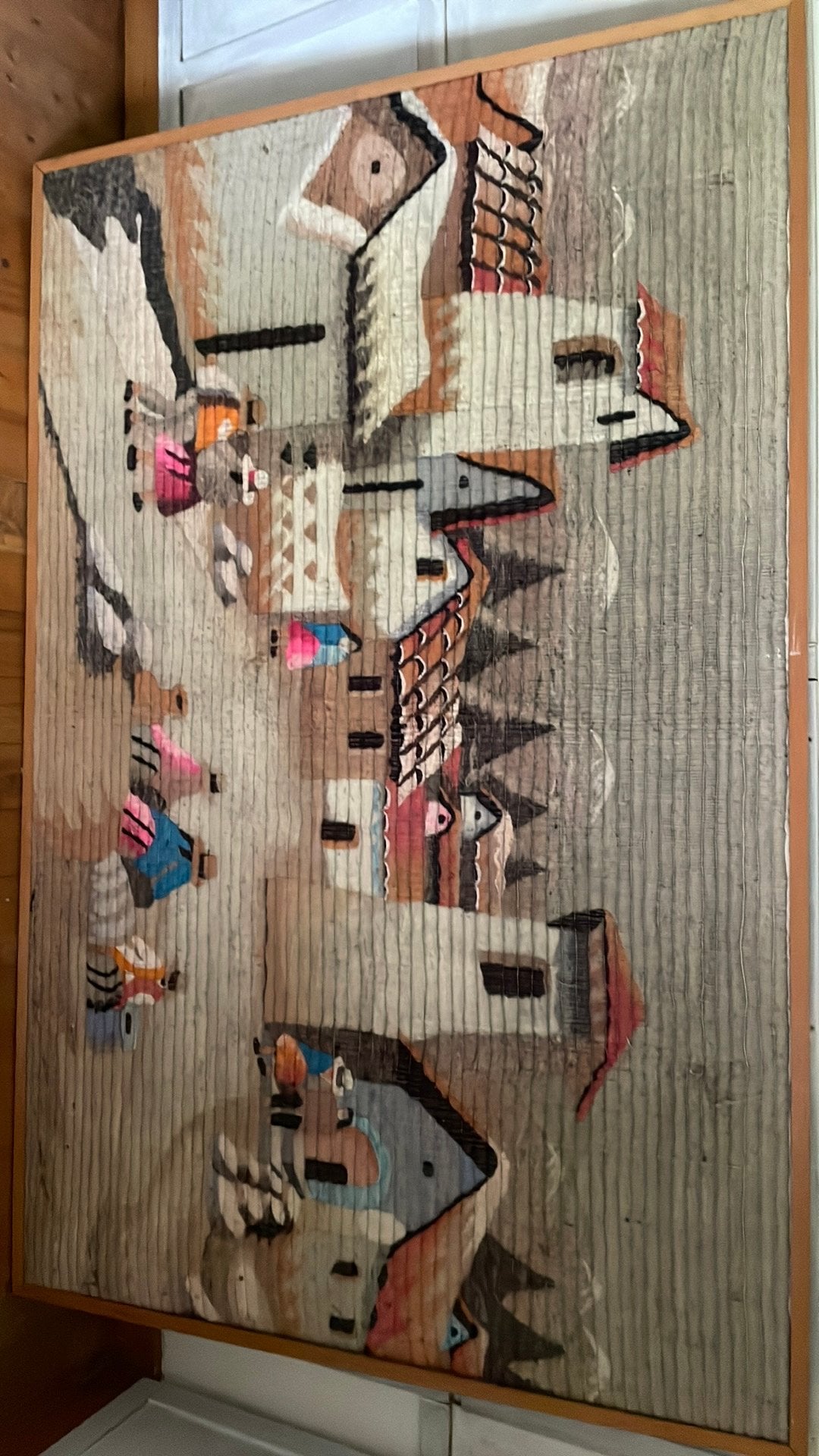 Tapis tissé à la main Peru, Enlèvement, Utilisé