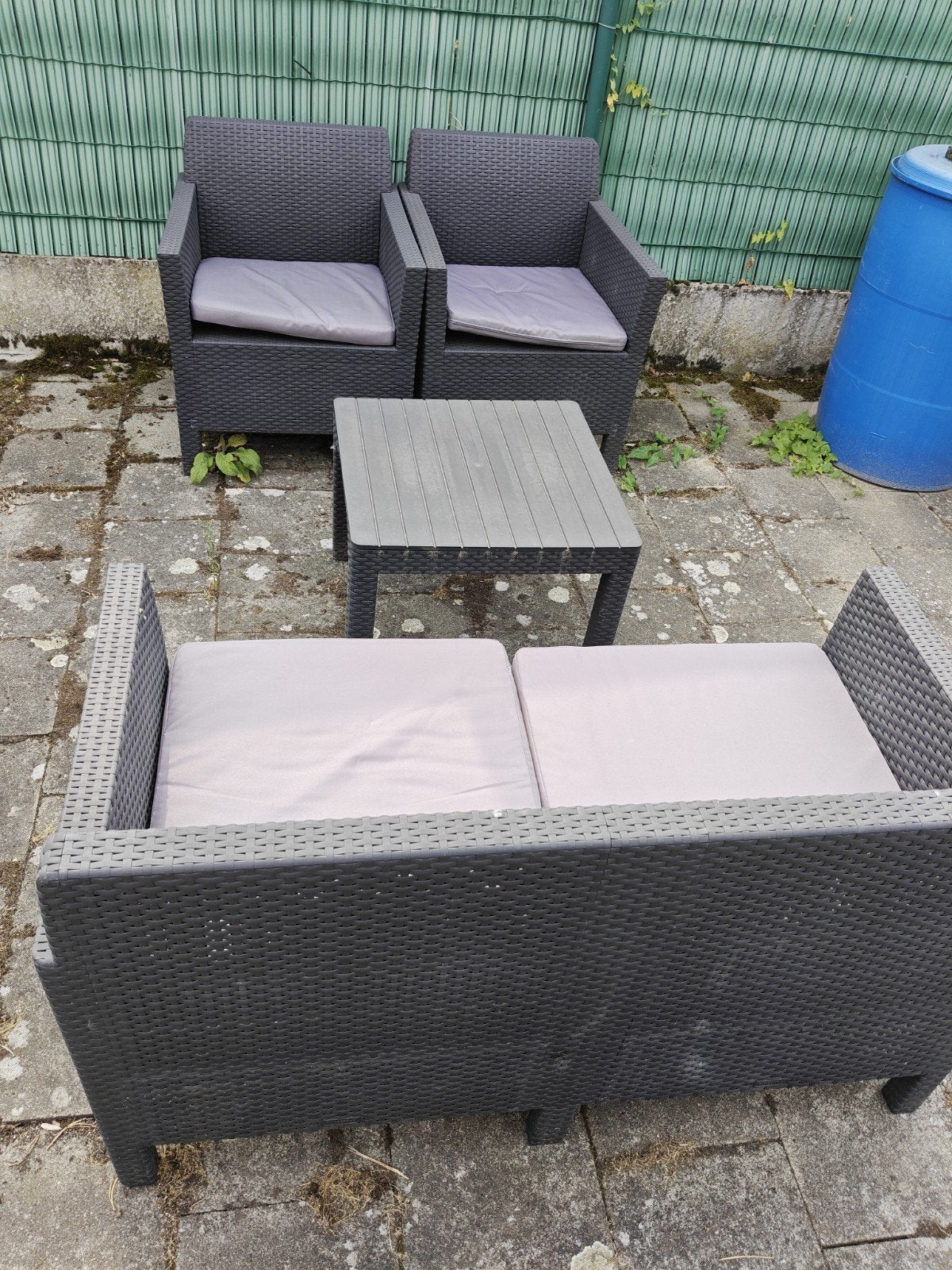 ALLIBERT ORLANDO LOUNGESET (8 DELEN), Tuin en Terras, Ophalen, 4 zitplaatsen, Kunststof, Gebruikt