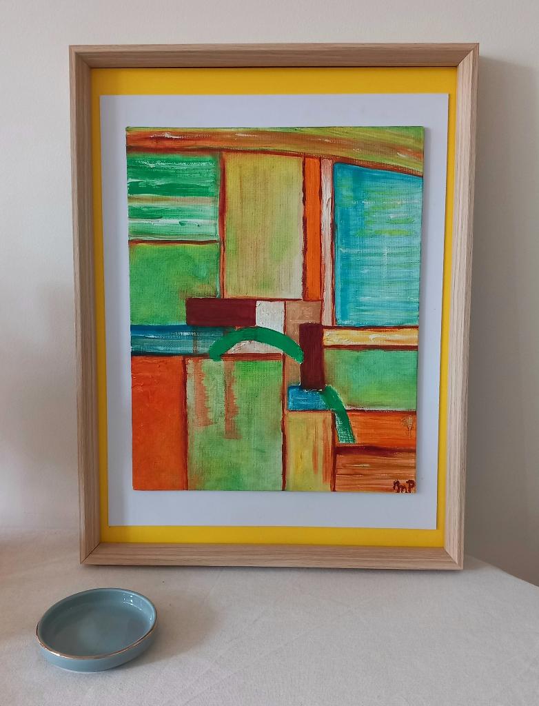 Simplicity-Spring. Modern schilderij, olieverf op doek, Antiek en Kunst, Kunst | Schilderijen | Modern, Ophalen