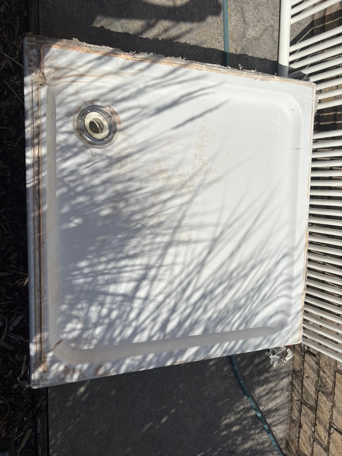Witte douchebak, Doe-het-zelf en Bouw, Ophalen, Gebruikt, Douche