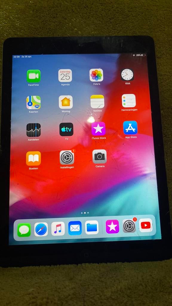 Apple ipad air, Informatique & Logiciels, Apple iPad Tablettes, Gris, Apple iPad Air, 10 pouces, Enlèvement