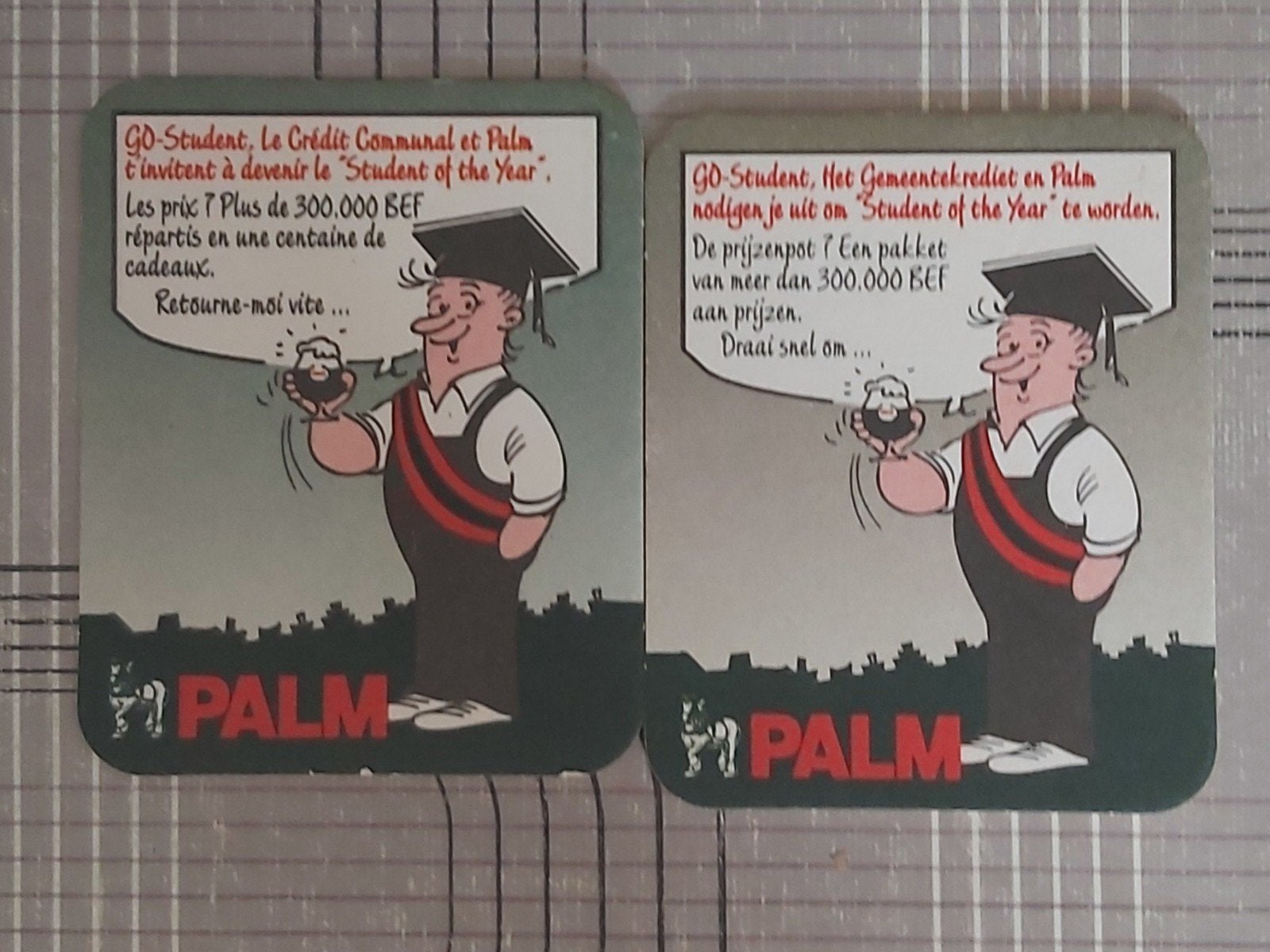 Palm go student bierkaartjes 2 stuk, Ophalen of Verzenden