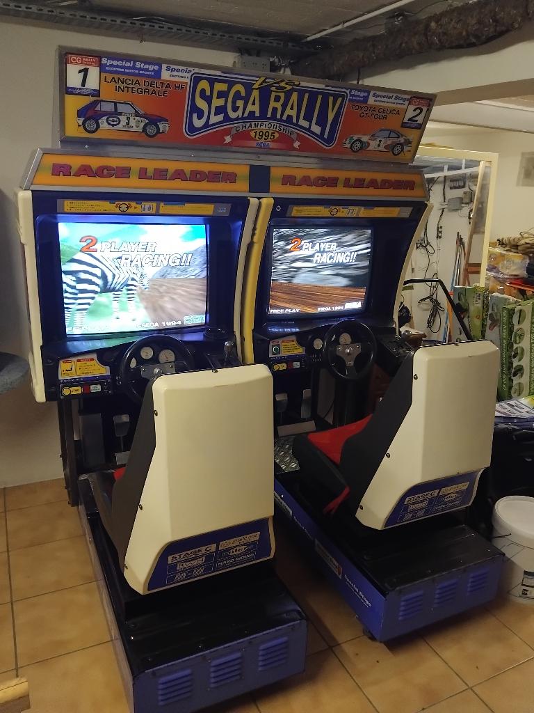 SEGA RALLY dubbele terminal, Ophalen, Gebruikt, Sega, Elektronisch
