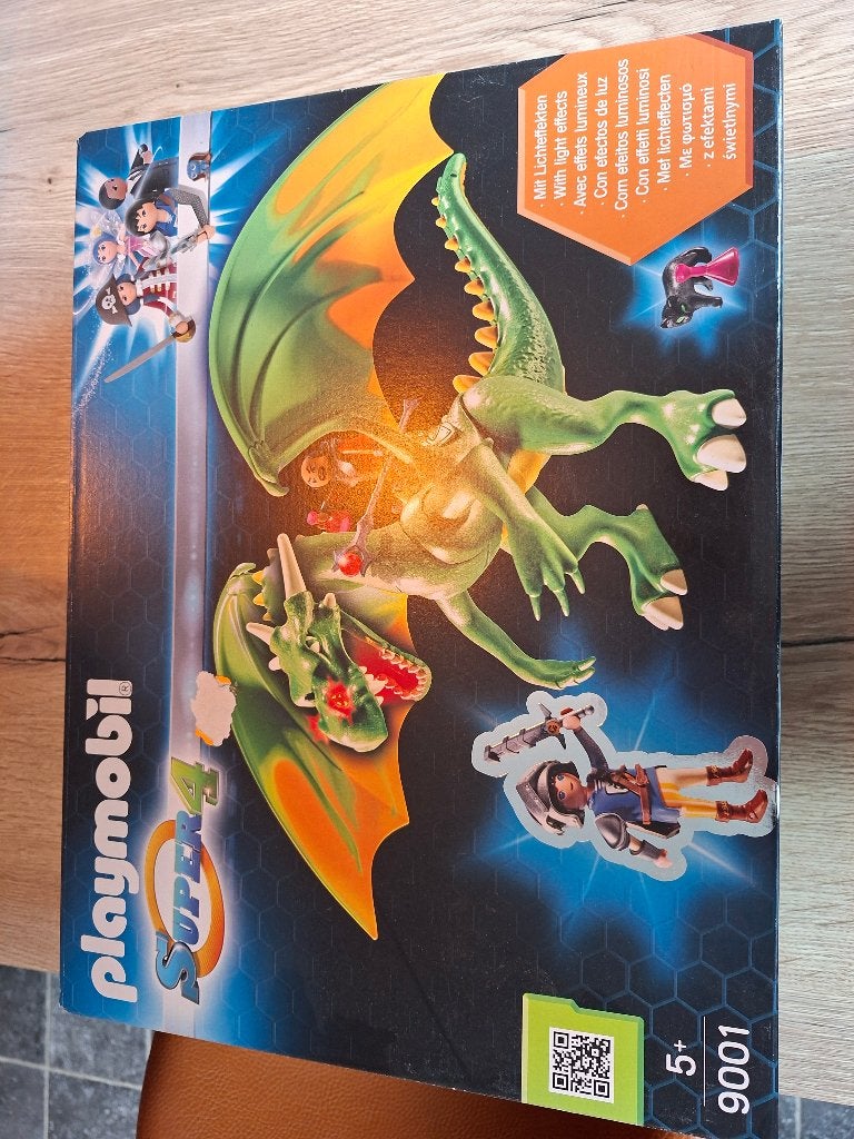 Playmobil Super4 9001 Groene Draak, Kinderen en Baby's, Speelgoed | Playmobil, Ophalen, Gebruikt, Complete set