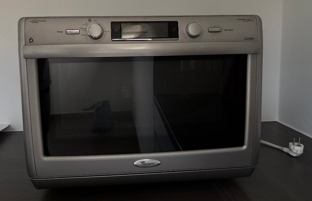 Microgolfoven Whirlpool, Elektronische apparatuur, Ophalen, Gebruikt, Microgolfoven, 45 tot 60 cm