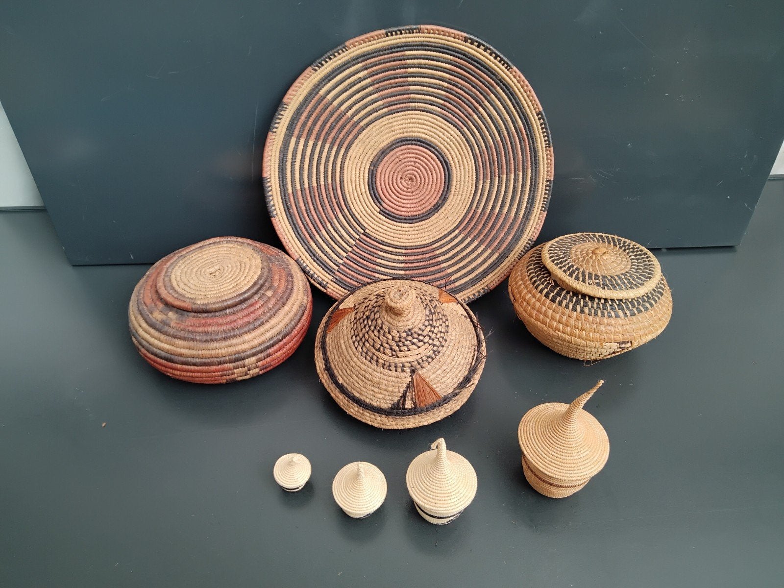 Lot de vanneries du Congo / Rwanda, Antiquités & Art, Enlèvement ou Envoi