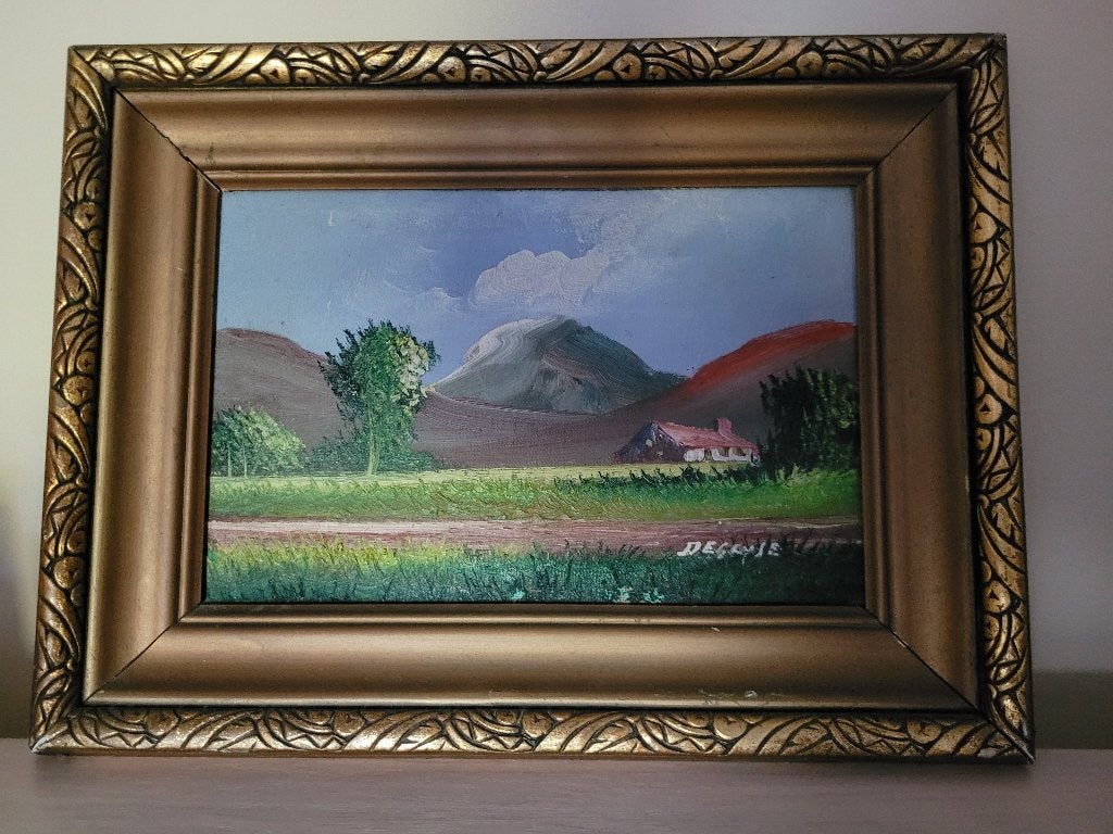 Tableau degryse peintre a l'huile, Enlèvement ou Envoi, Peinture à l'huile, Paysage, Signé