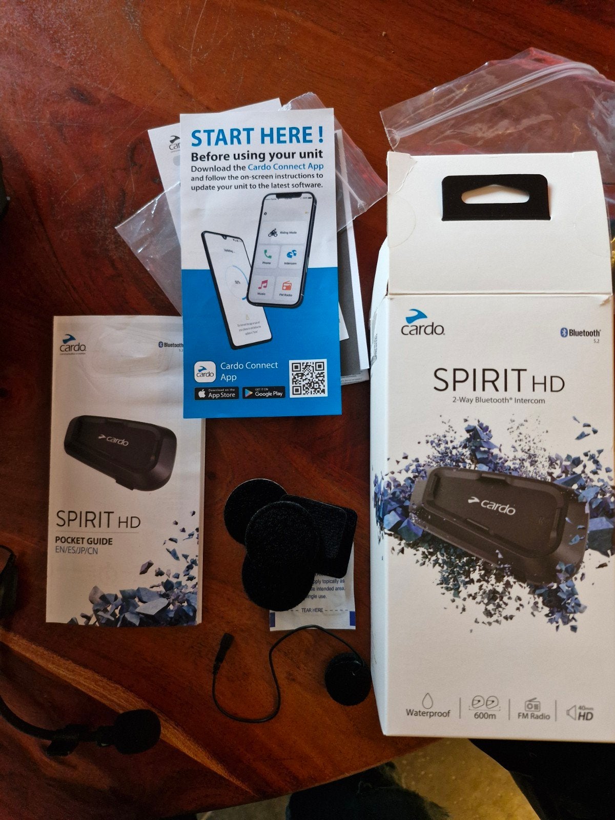 Cardo spirit + Helm te koop, Télécoms, Téléphonie mobile | Accessoires & Pièces, Enlèvement ou Envoi