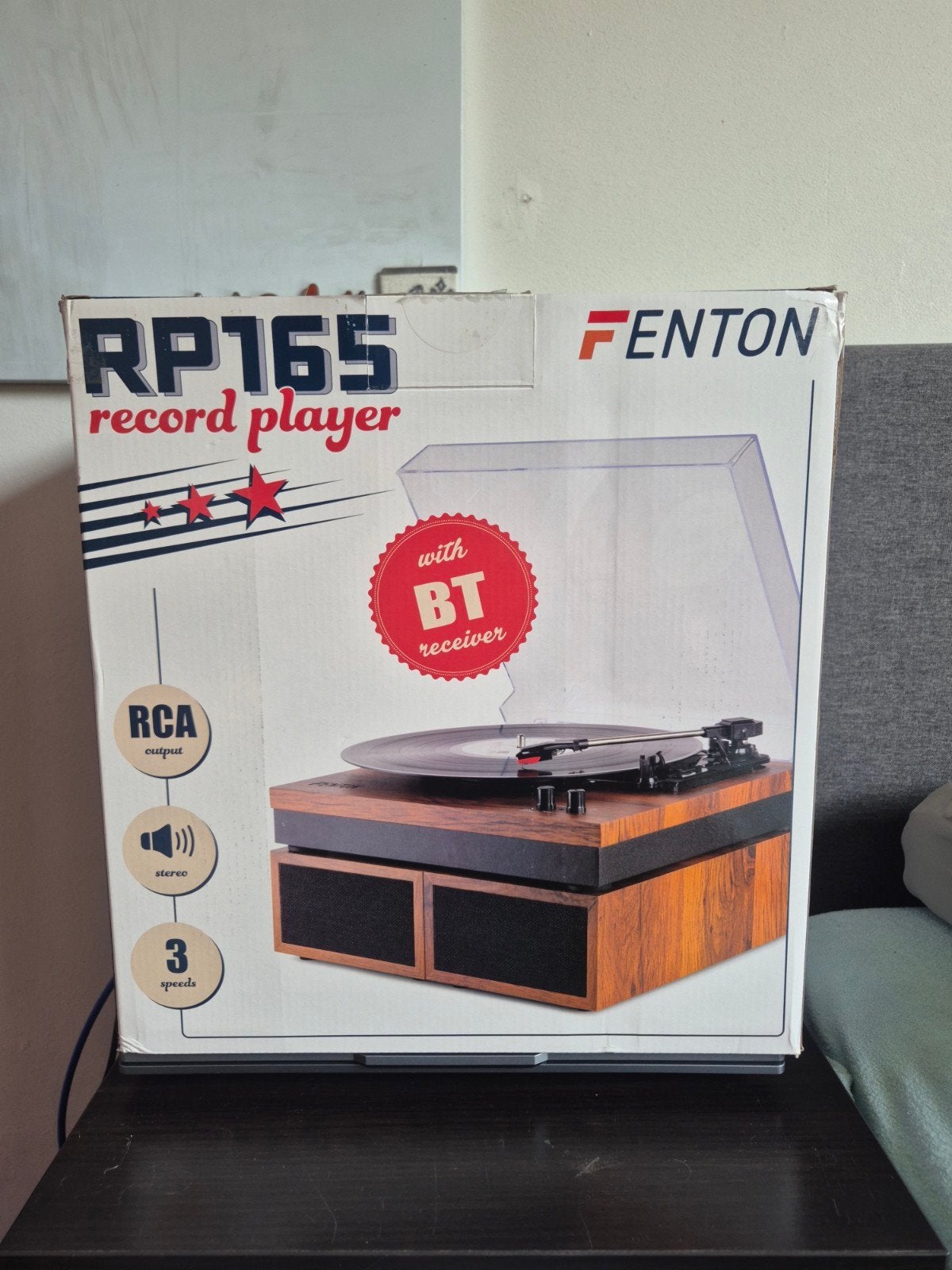 Fenton RP165 Bluetooth Platenspeler met Externe Luidsprekers, Ophalen of Verzenden, Platenspeler