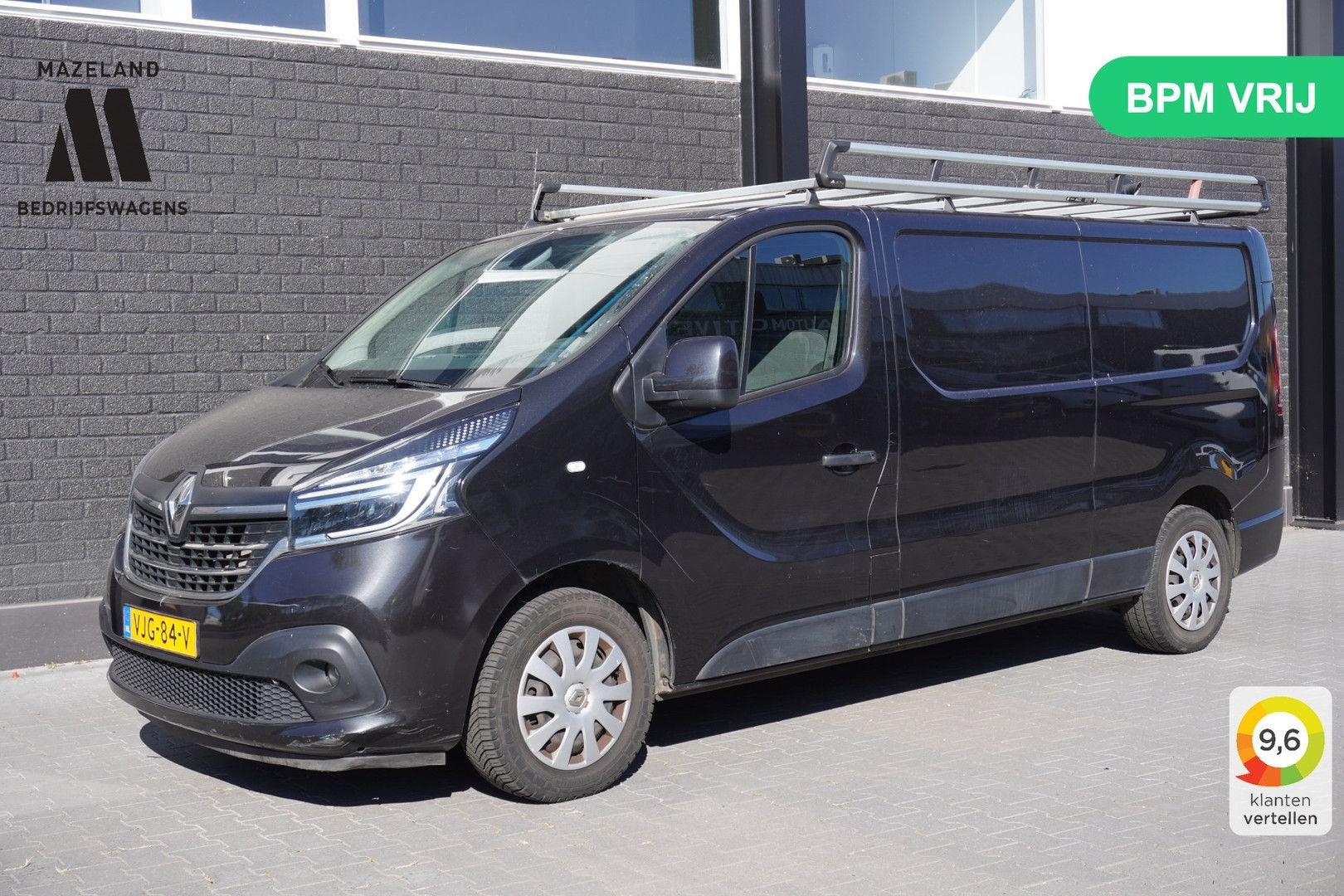 Renault Trafic 2.0 dCi 120PK L2 EURO 6 - A/C Climate - Navi, Renault, Zwart, Bedrijf, 192 g/km