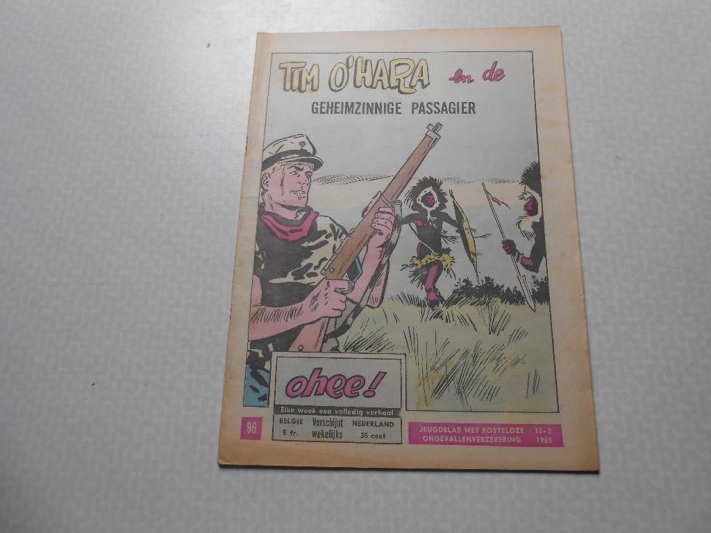 Ohee 96 Tim O'Hara en de geheimzinnige passagier 1965., Livres, BD, Comme neuf, Une BD, Enlèvement ou Envoi