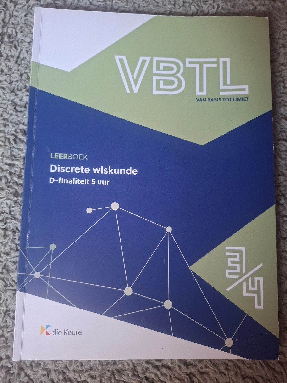 VBTL 3/4 leerboek discrete wiskunde D-fin. 5 uur, Ophalen of Verzenden