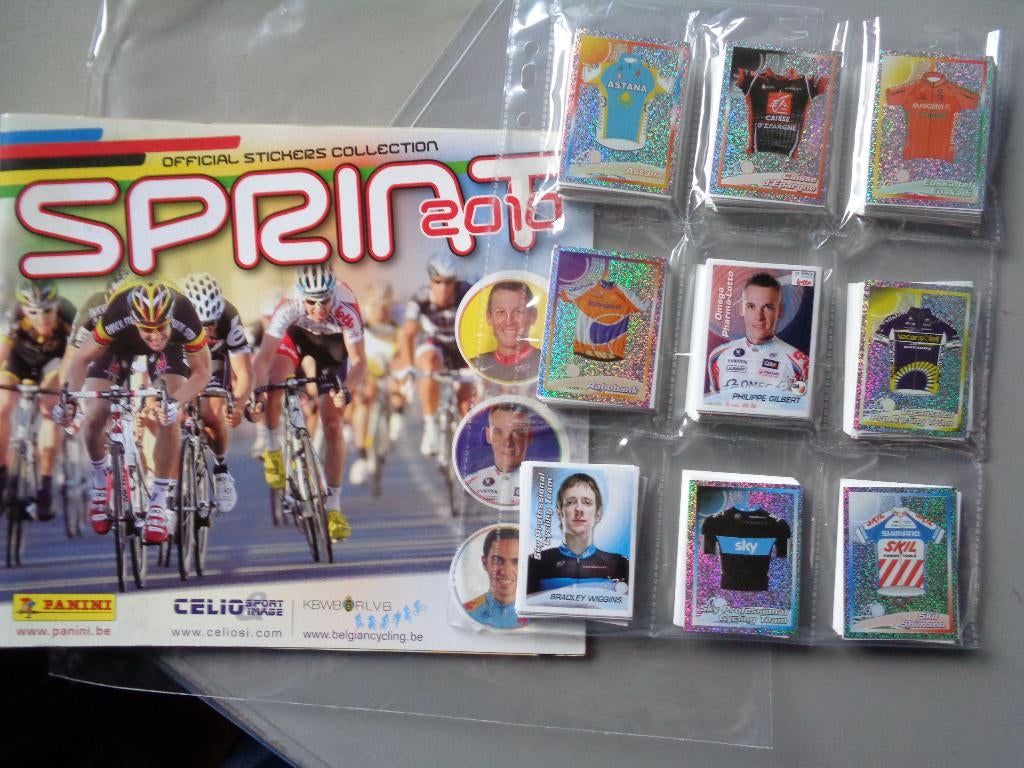 PANINI wielrenners  SPRINT 2010 VOLL. LOSSE SET + LEEG ALBUM, Hobby en Vrije tijd, Stickers en Plaatjes, Nieuw, Verzenden