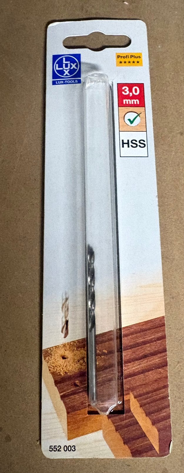 Mèche a bois . 3.0 mm - HSS . Neuf, Enlèvement ou Envoi, Neuf, Foreuse et Perceuse