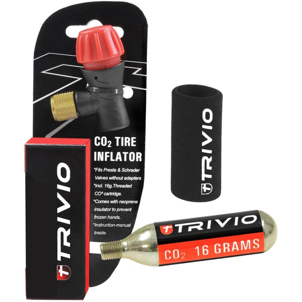 CO2 Adapter + CO2 Patroon 16 gram + Neoprene Huls, Vélos & Vélomoteurs, Accessoires vélo | Pompes à vélo, Enlèvement ou Envoi