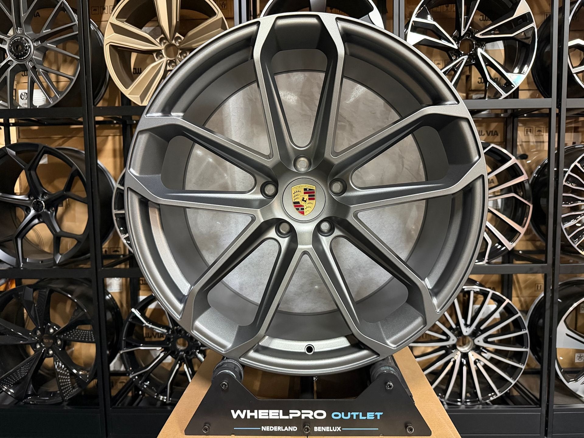 21 inch Porsche Macan velgen 5X112 breedset Turbo GTS S, Auto-onderdelen, Velg(en), -, -, Nieuw