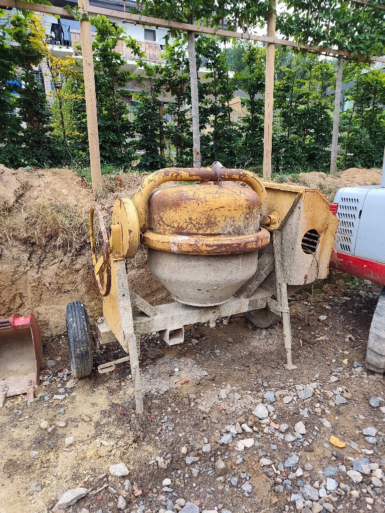 Bétonnière, Enlèvement, Utilisé