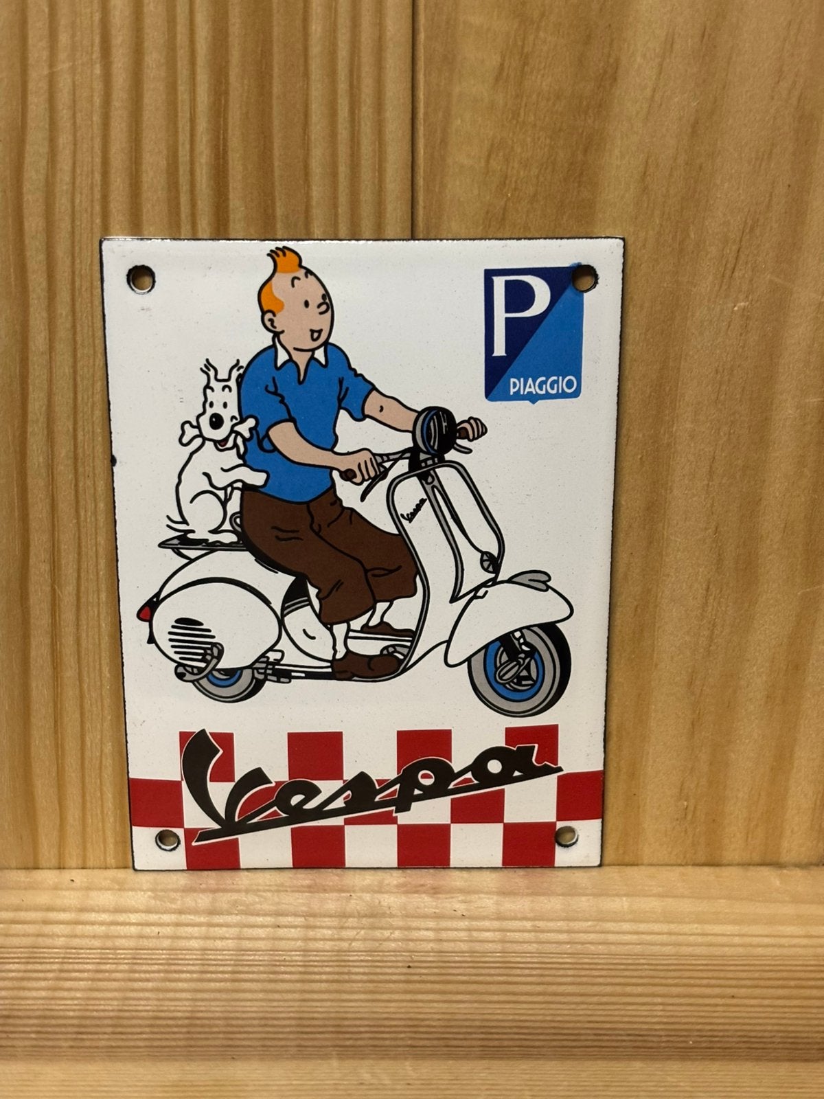 Glazuurplaat van Kuifje, Antiek en Kunst, Ophalen of Verzenden