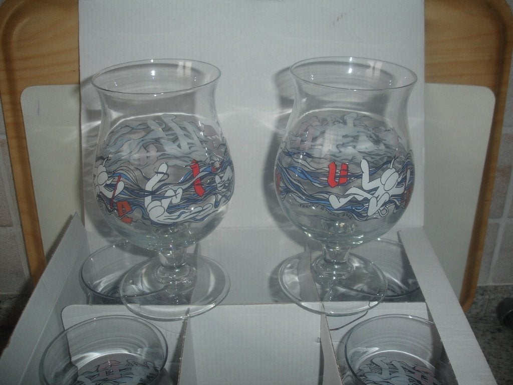 Duvel Collector bierglas Franky Sticks, 2022 voor € 7,00, Enlèvement ou Envoi, Neuf, Verre ou Verres, Duvel