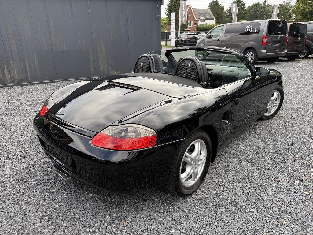 Porsche Boxster 2.5i, 1998, 99.000km, Airco, Cabrio, Automaa, Auto's, Automaat, Dealer onderhouden, Zwart, Cabriolet