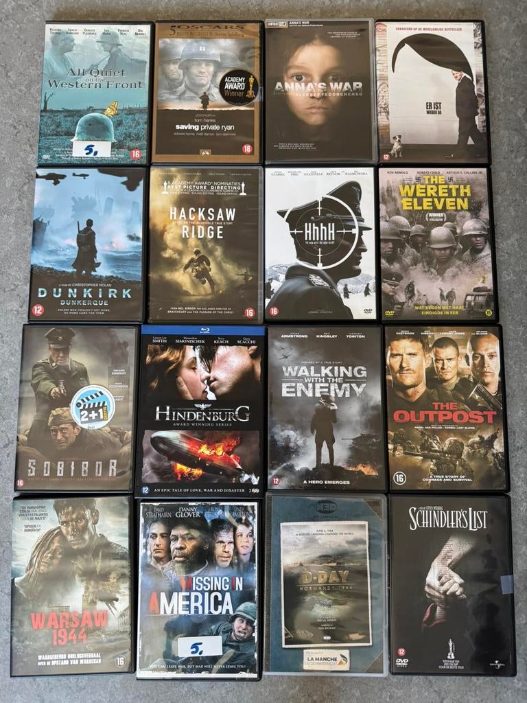 51 oorlogfilms DVD’s ( ook per stuk te koop ), Cd's en Dvd's, Dvd's | Sport en Fitness, Ophalen of Verzenden, Zo goed als nieuw