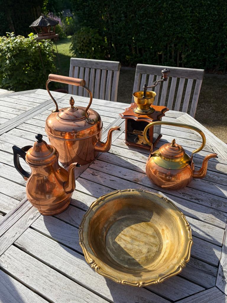 Koperen set, Ophalen, Koper